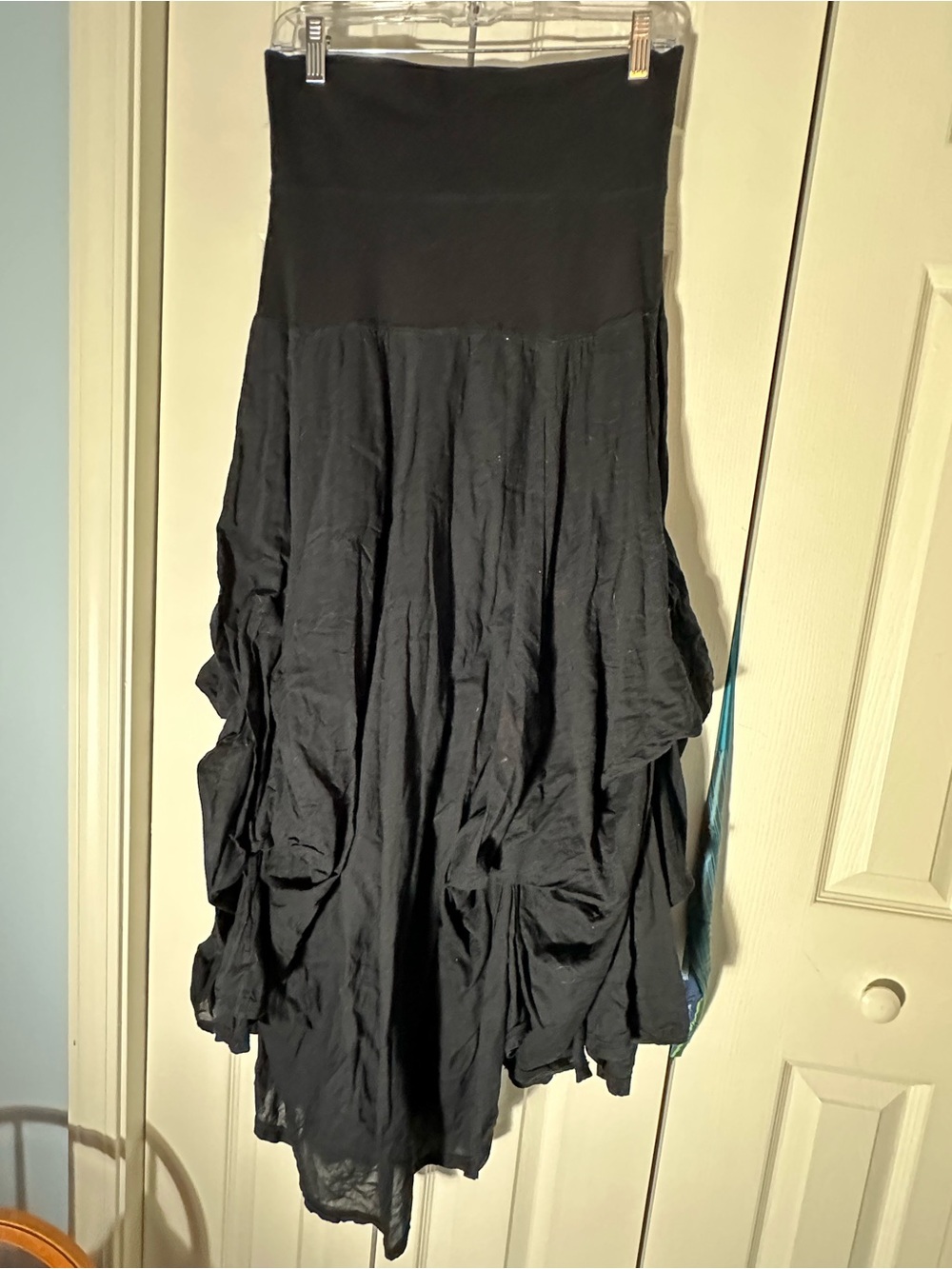 Baba Asymmetrical Black Women's Maxi Dress